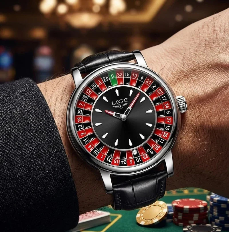 LIGE Roulette Dial Watch